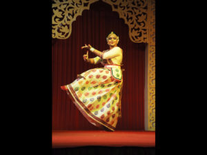 Krishnakshi in a Sattriya performance