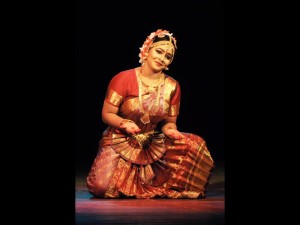 Krishnakshi performing Bharatnatyam to celebrate World Dance Day