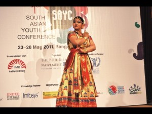 Sattriya Dance performance by Krishnakshi Kashyap in th opening ceremony of 1st SAYC held in IIMB