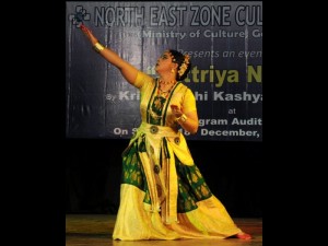 Krishnakshi performing in Shilpgram Auditorium, Guwahati sponsored by Ministry of Culture, Govt of India