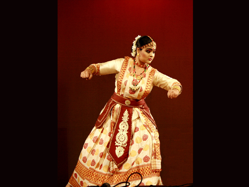 Krishnakshi performing Sattriya in JMC, New Delhi