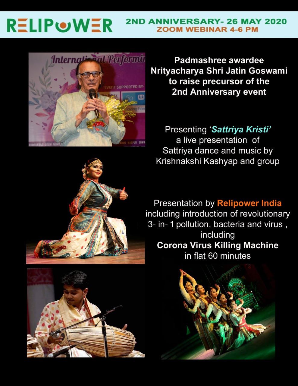 SattriyaKristi – an evening of Sattriya dance and music by Krishnakshi and Group